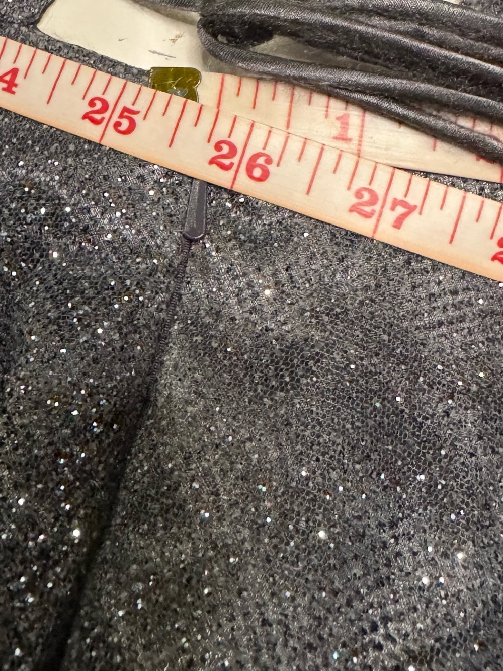 Charcoal Sparkly Corset Gown - Tie Back Dress with Long Train - Picture 6 of 11